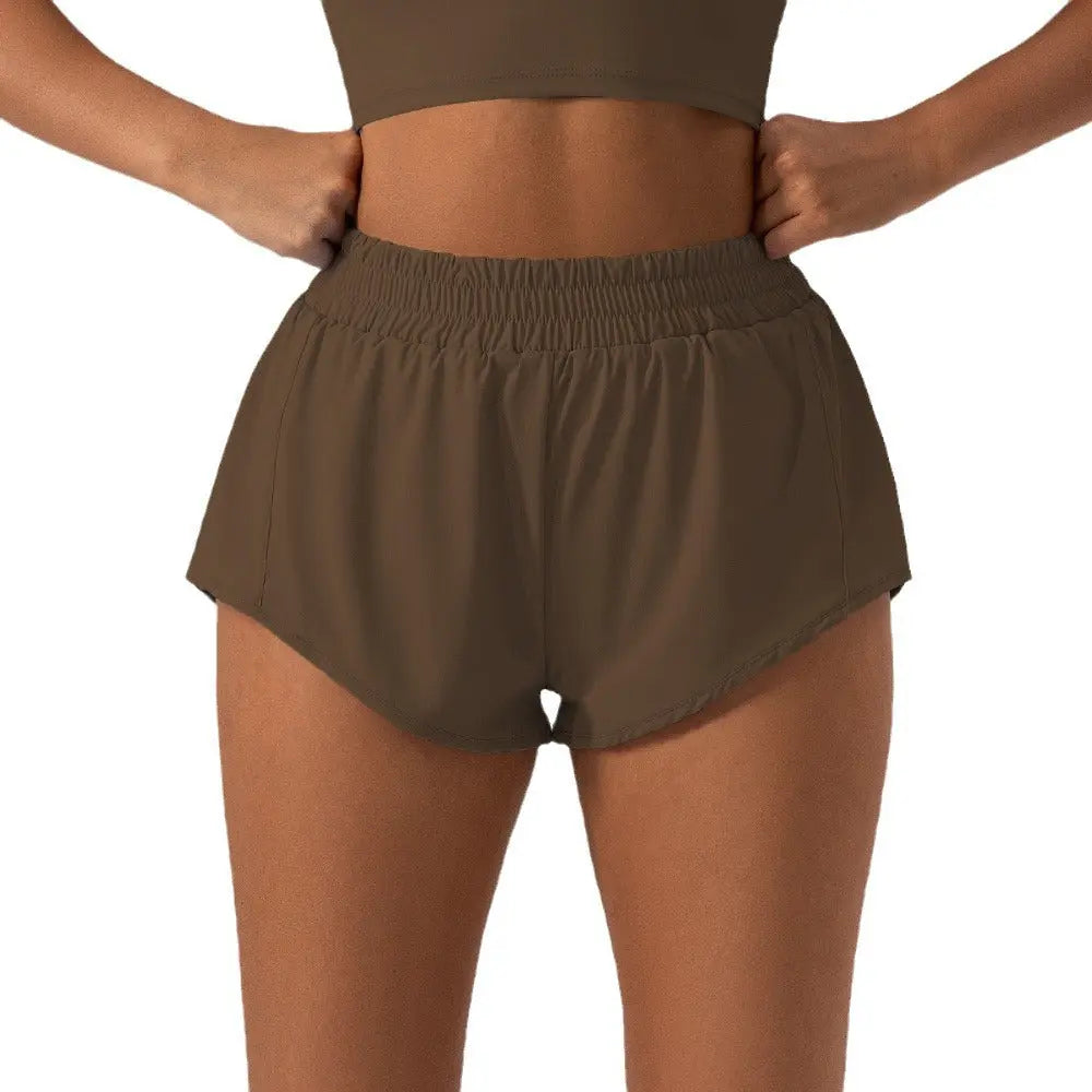 Women's Loose High Waisted Yoga Shorts hercurva