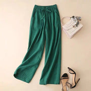 Literature And Art Cotton And Linen Large Casual Wide Leg Pants Women hercurva