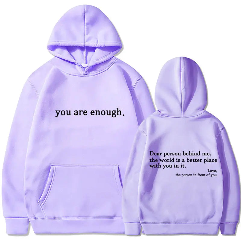 Women's Brushed Hoody Plain Letters hercurva