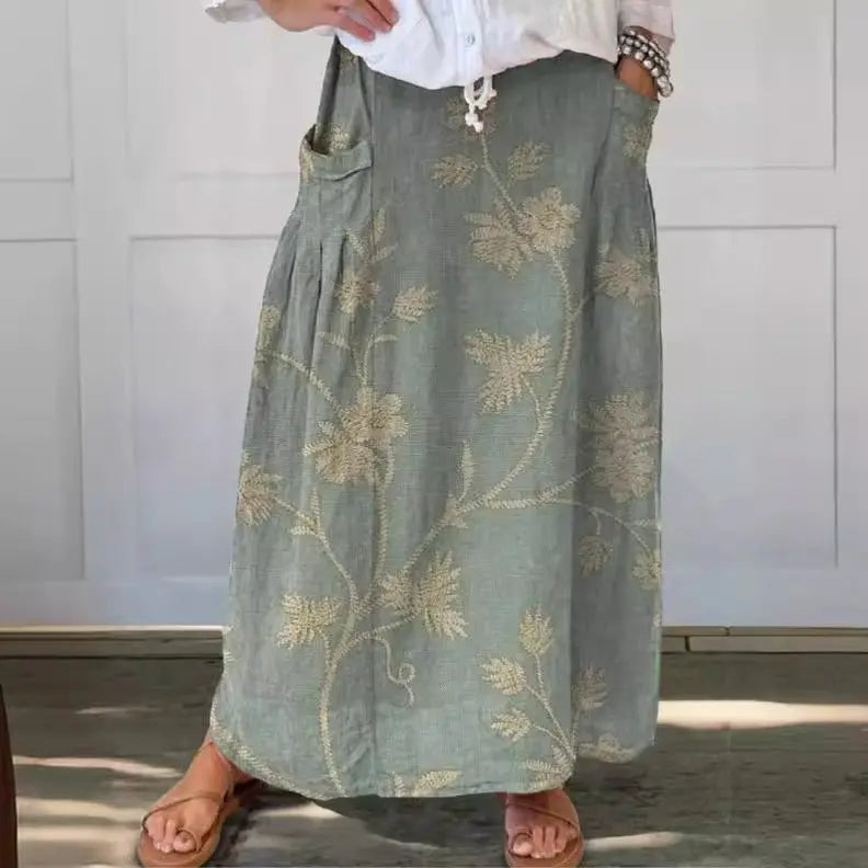 Women's Retro Element Printed Skirt hercurva
