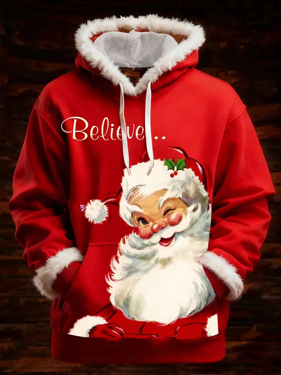 Women's Winter Merry Christmas Hoodie With Pockets hercurva