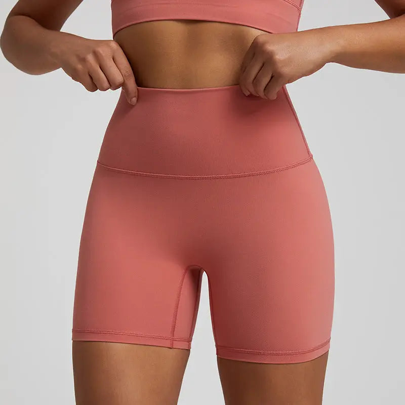 Nude Feel Yoga Quick-drying Breathable Slim Fit Sports Shorts hercurva