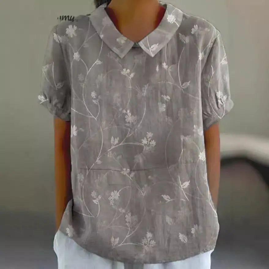 Shirt Women's Short Sleeve Creative Retro Short Sleeve T-shirt hercurva