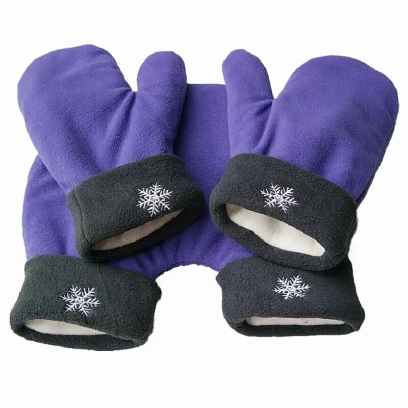 Couple Lovers Gloves Polar Fleece Sweethearts Thicken Winter Warm Lining Glove Christmas Gift Lovers Mittens hercurva