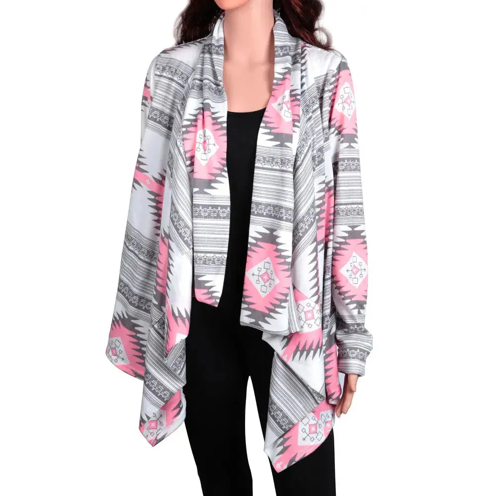 Women Open Front Cardigan Long Sleeve Shawl Neck Breathable Cardigan Well Collection hercurva