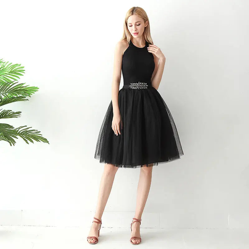 Women's solid color gauze skirt hercurva