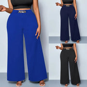 Summer Plus Size Metal Buckle Trousers For Women hercurva