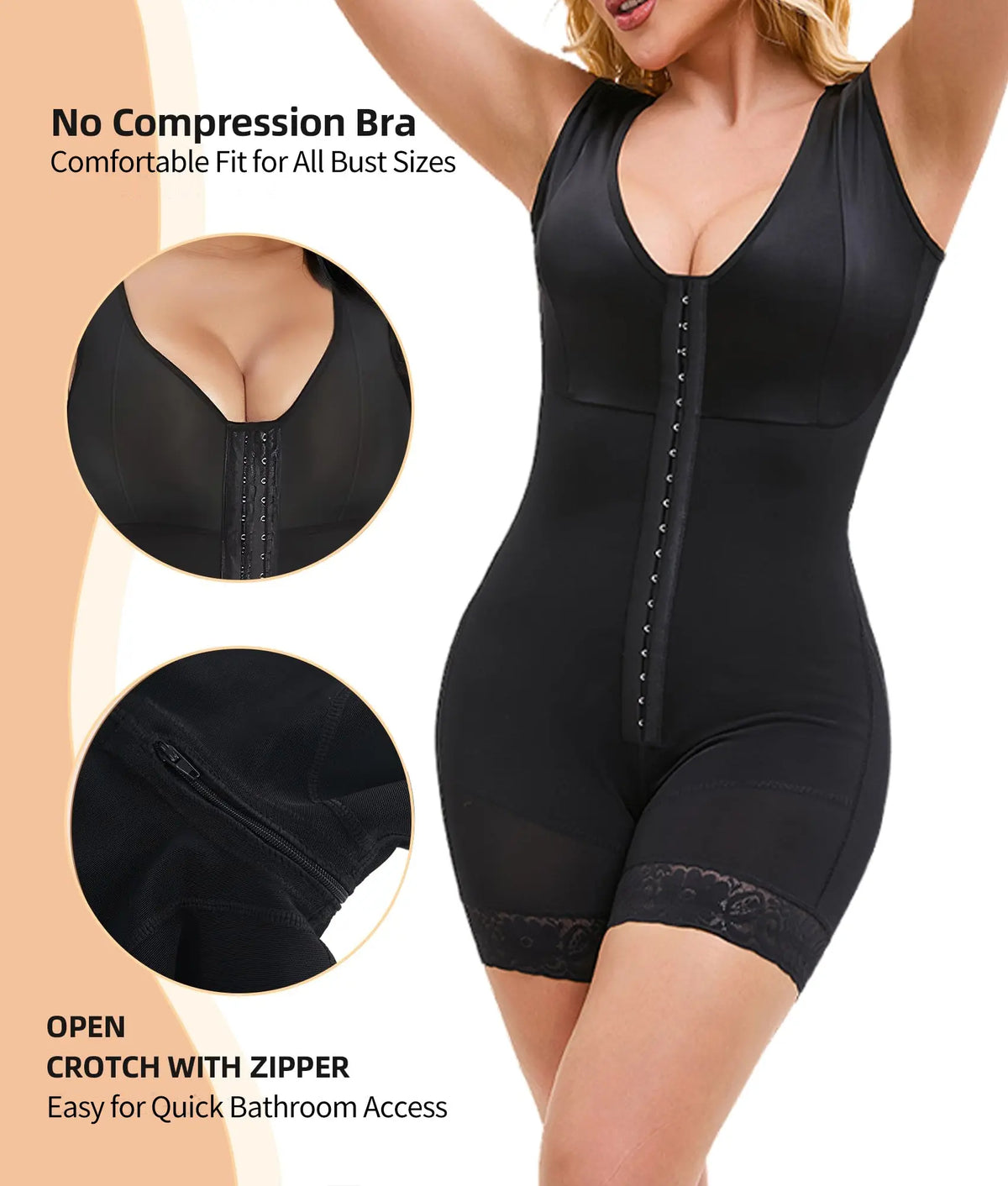 Fajas Colombiana Shapewear For Women Tummy Control Post Surgery Full Body Shaper Butt Lifter With Zipper Crotch Skimsbodysuits Elegant Bodysuit Faja Shaper hercurva