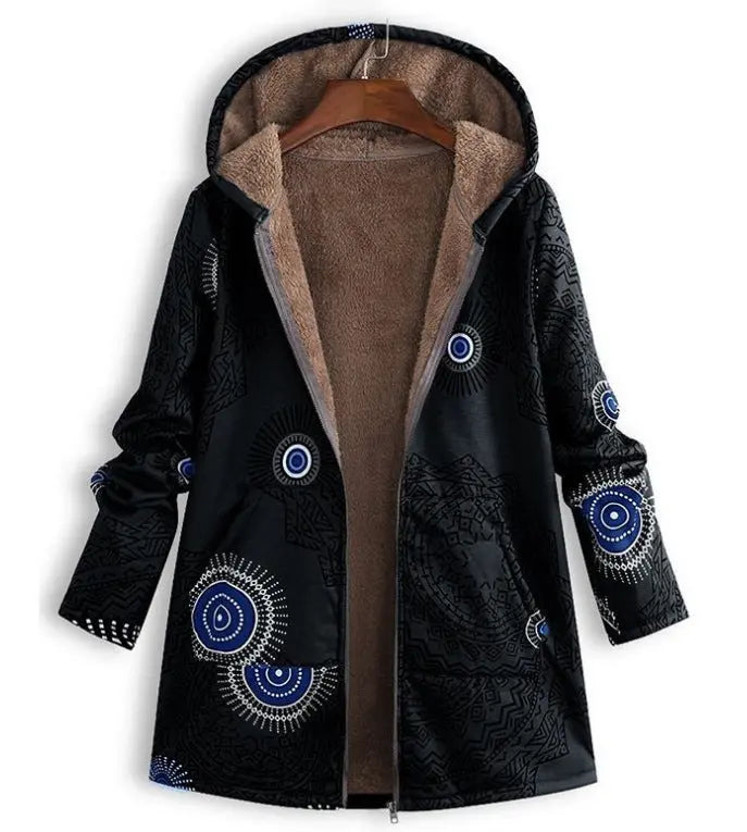 Cotton and linen hooded jacket hercurva