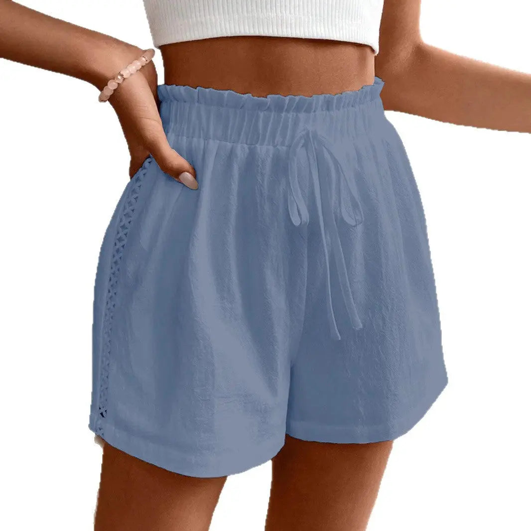 Solid Color Casual Shorts Summer Loose All-matching Pants hercurva