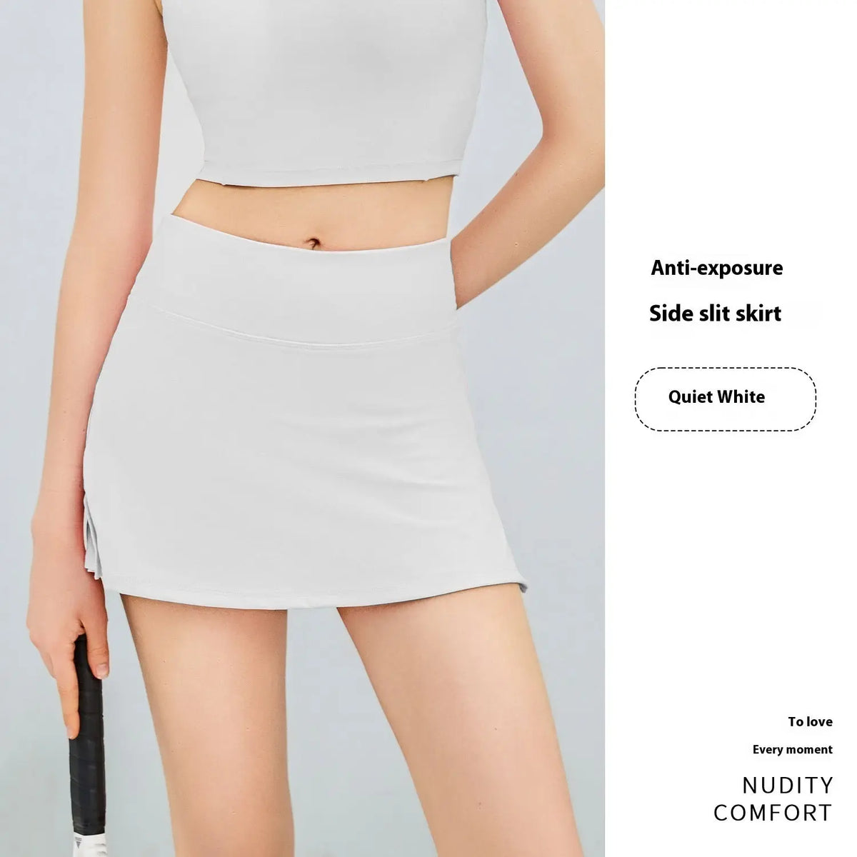 Anti-exposure Fake Two-piece Sports Mini Short Culottes hercurva