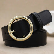 Alloy versatile round buckle belt hercurva