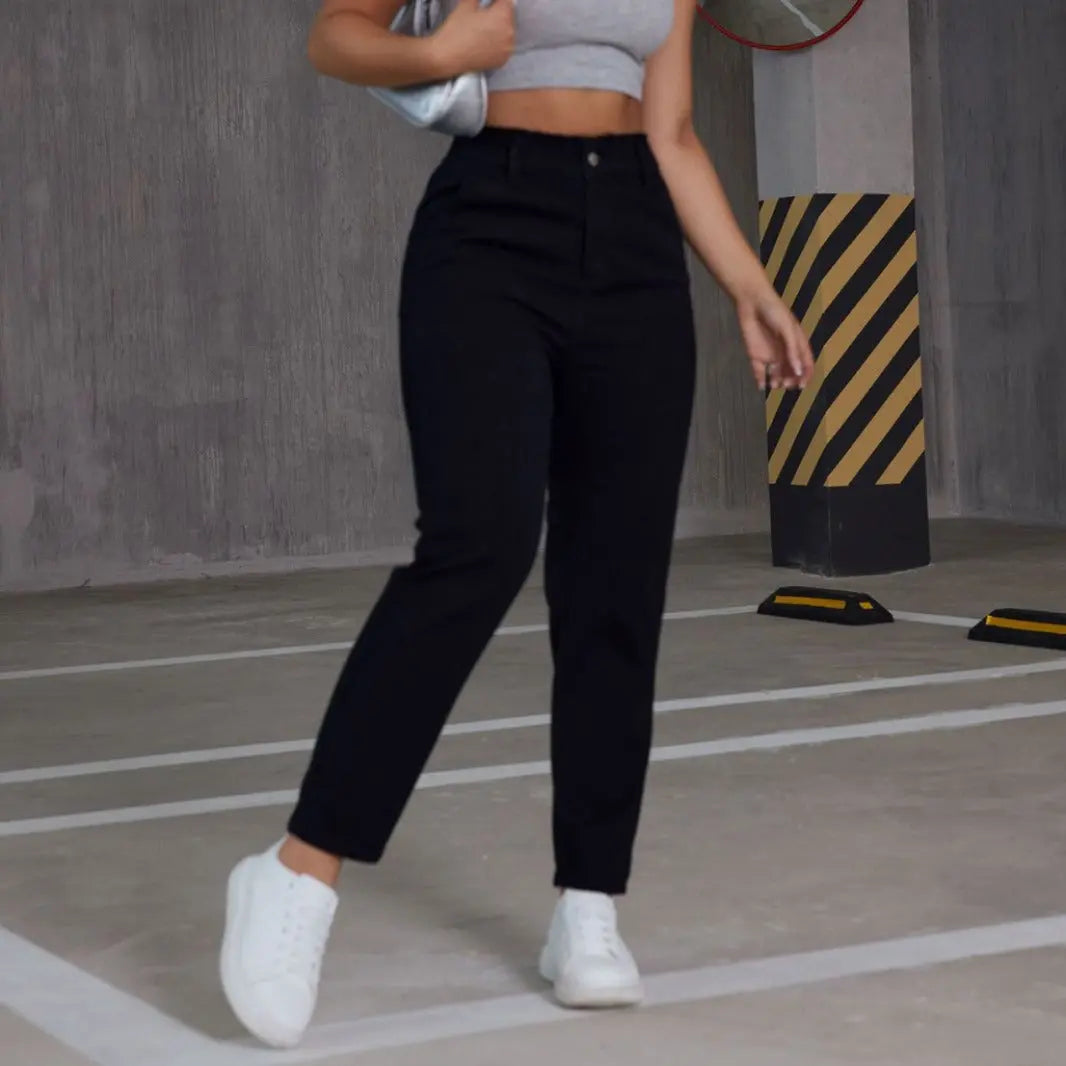 Women's Casual Elastic Straight Jeans hercurva