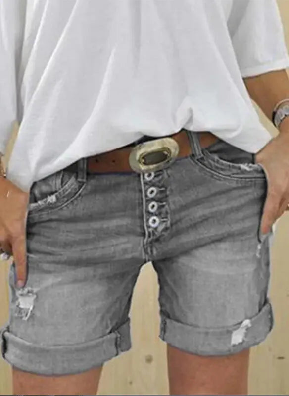 High-waisted Denim Shorts For Women hercurva