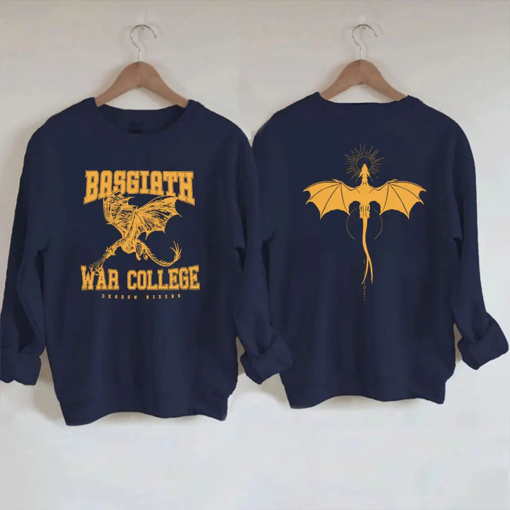 Vintage Fourth Wing Sweatshirt Dragon Rider 2 Side Print Bas hercurva
