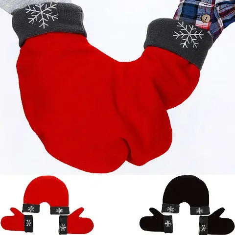 Couple Lovers Gloves Polar Fleece Sweethearts Thicken Winter Warm Lining Glove Christmas Gift Lovers Mittens hercurva