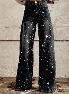 European And American Plus Size Women's Denim Casual Pants hercurva