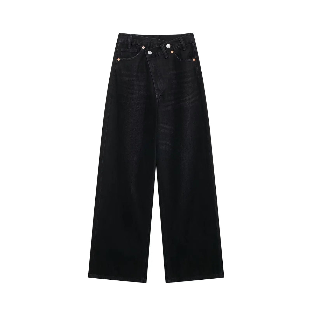 High Waist Wide Leg Jeans Daily Comfortable, Casual And Versatile hercurva