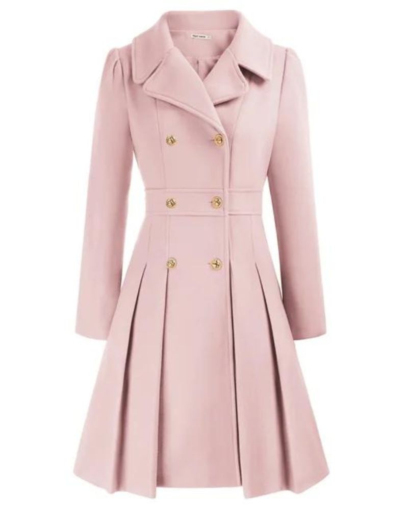 CARIS - PLEATED WOOL COAT VEV42197