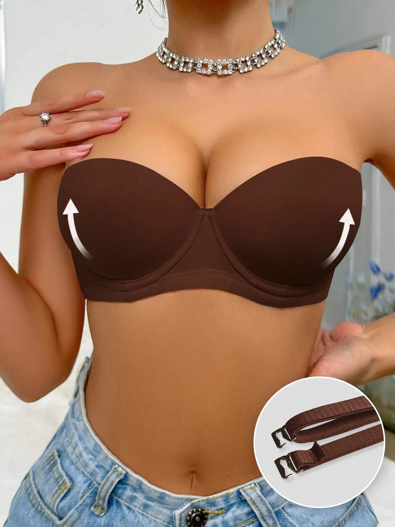 Gathered Anti-slip Plus-size Bras For European And American Export Markets hercurva