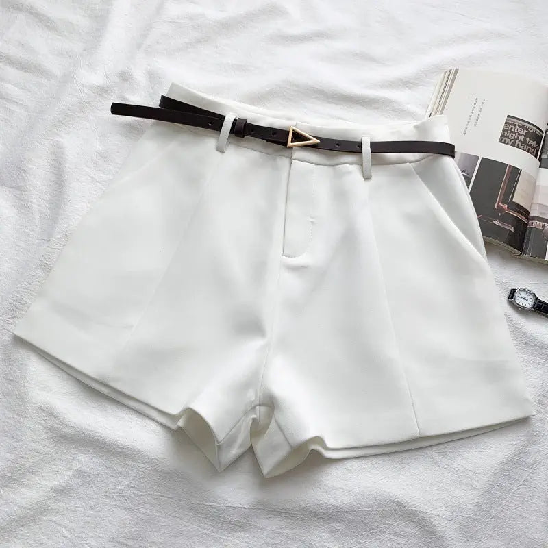 Fashion Versatile High Waist Slim Suit Shorts hercurva