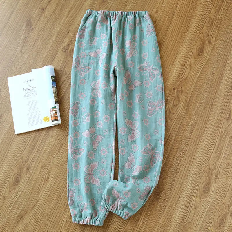 Women's Home Thin Summer Pure Cotton Pajama Pants hercurva