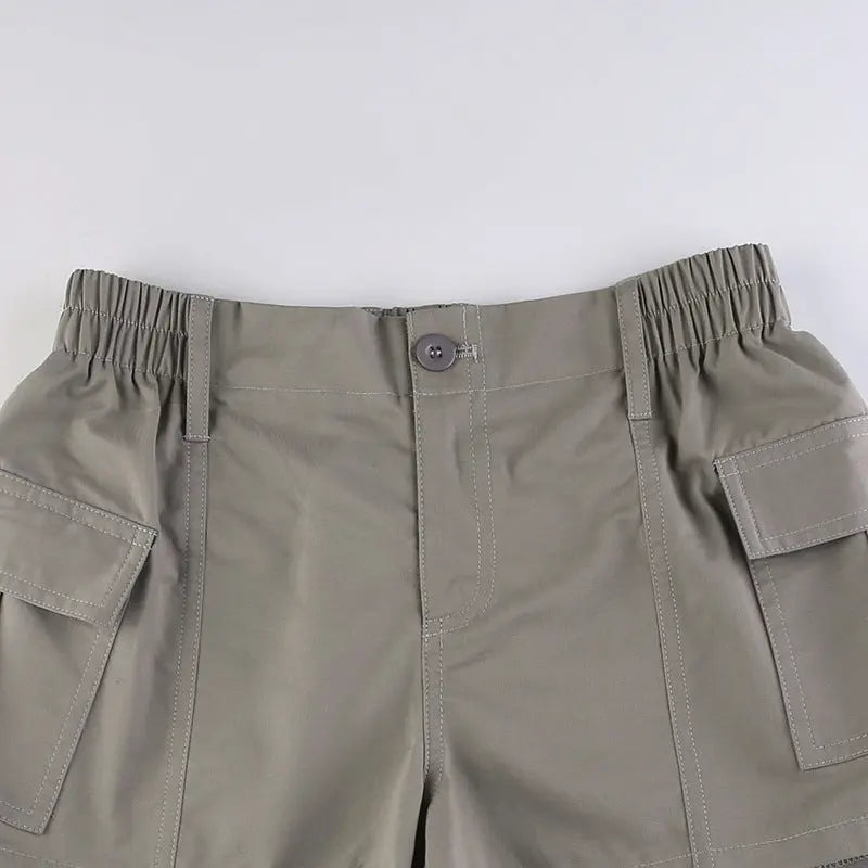 Women's Asymmetric Low Waist Casual Woven Shorts hercurva