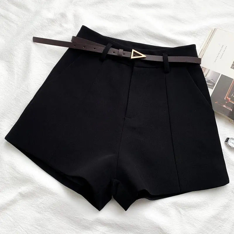 Fashion Versatile High Waist Slim Suit Shorts hercurva