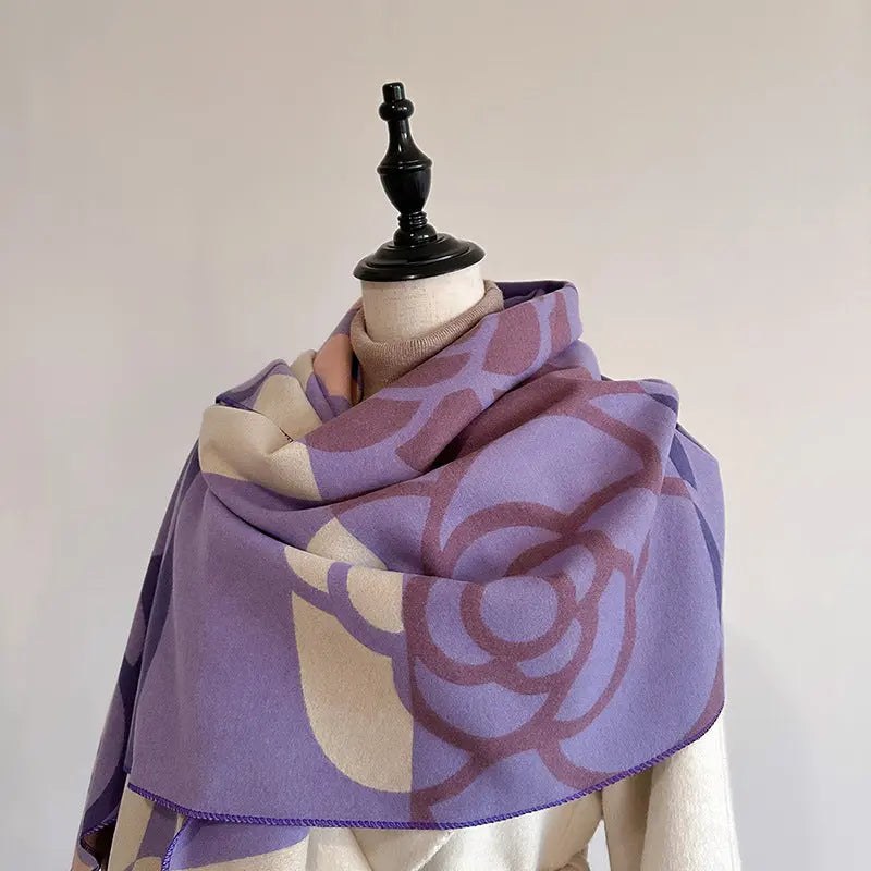 Dual-use Warm Scarf Women's Winter Cloak hercurva