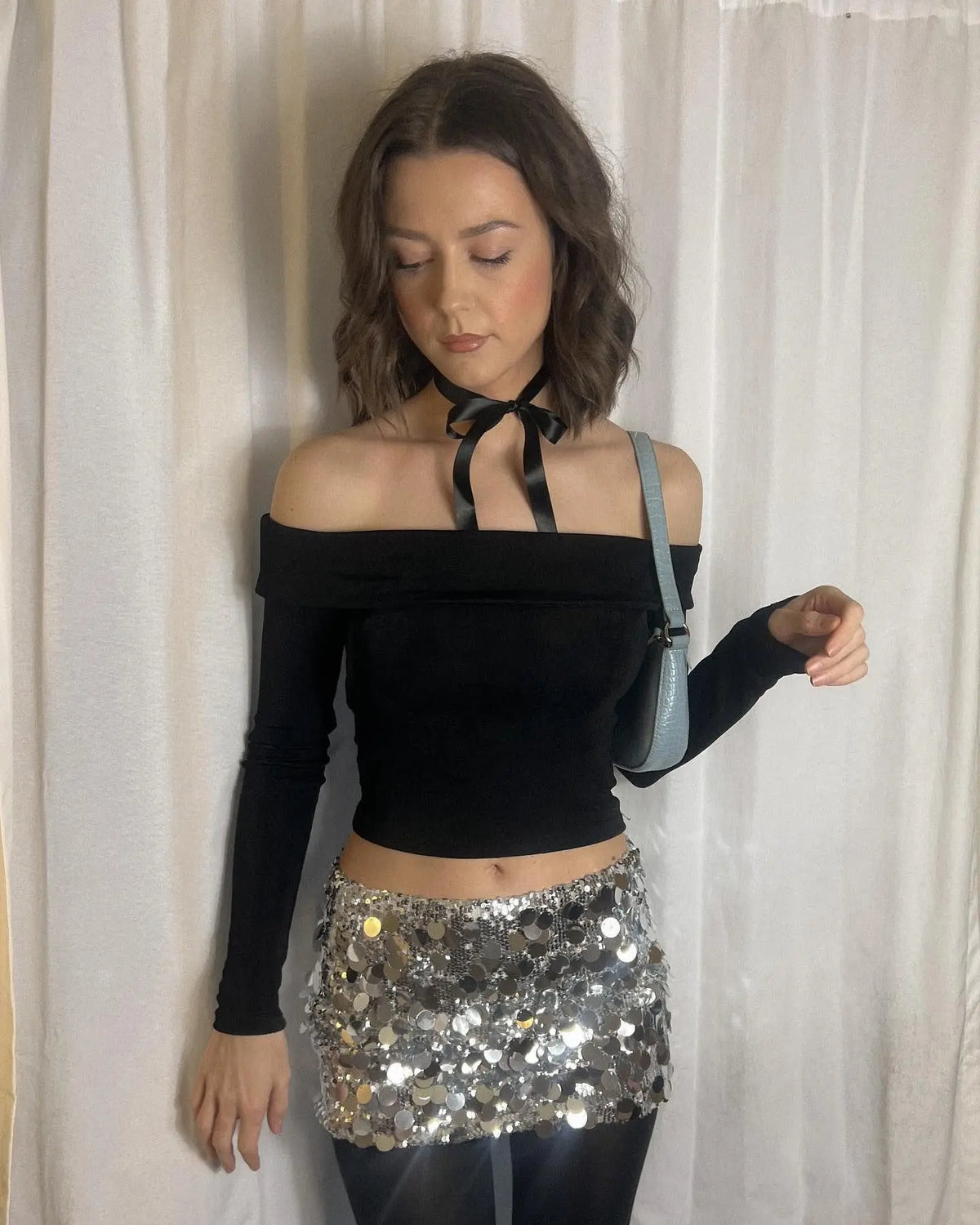 Women's Irregular Sequin Fashion Short Skirt hercurva
