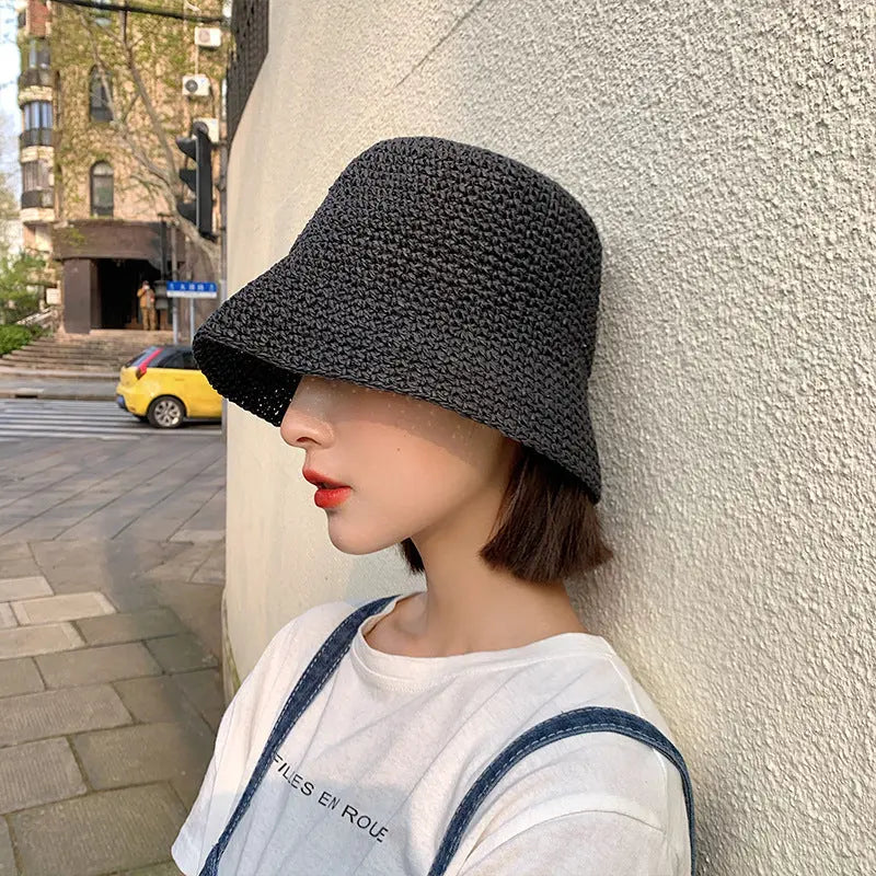 Women's Summer Thin Beach Sun-proof Straw Hat hercurva