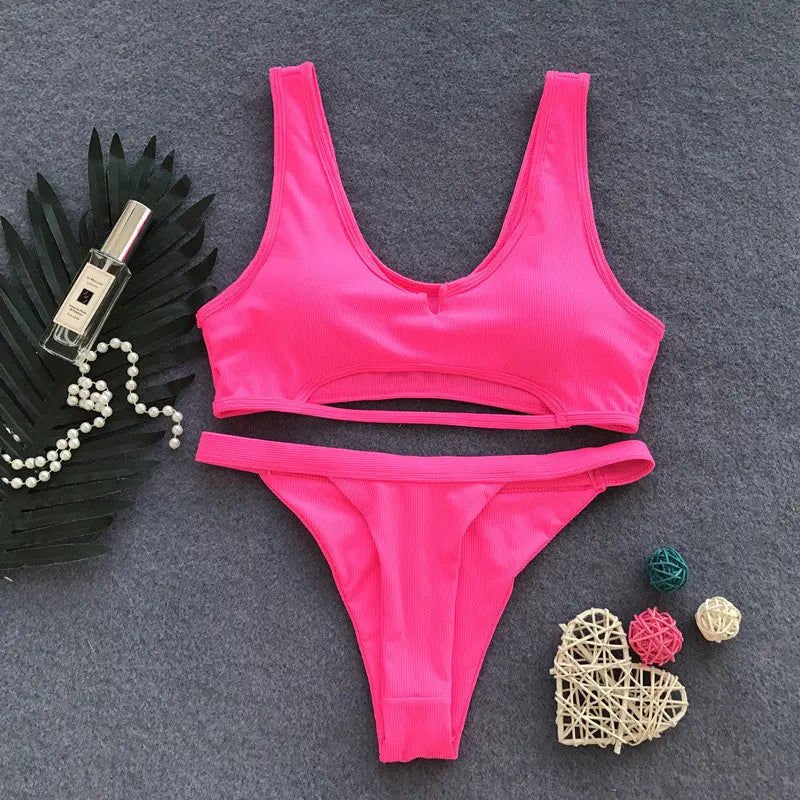 Cutout swimsuit ladies sexy swimwear hercurva