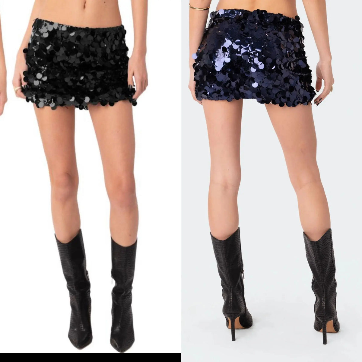 Women's Irregular Sequin Fashion Short Skirt hercurva