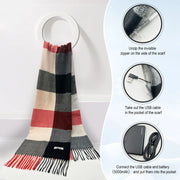 Thermal Multifunctional Electric Heating Scarf Women's Shawl Charging Heating hercurva