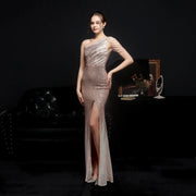 Party Evening Dress Sexy Long Section Was Thin Toast Bride hercurva