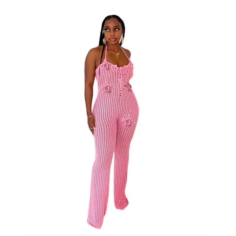 Knitted Hollow Backless Bodysuit Women hercurva