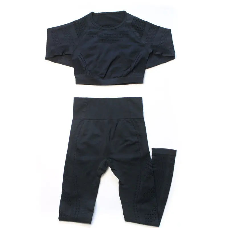Seamless yoga gym suit hercurva