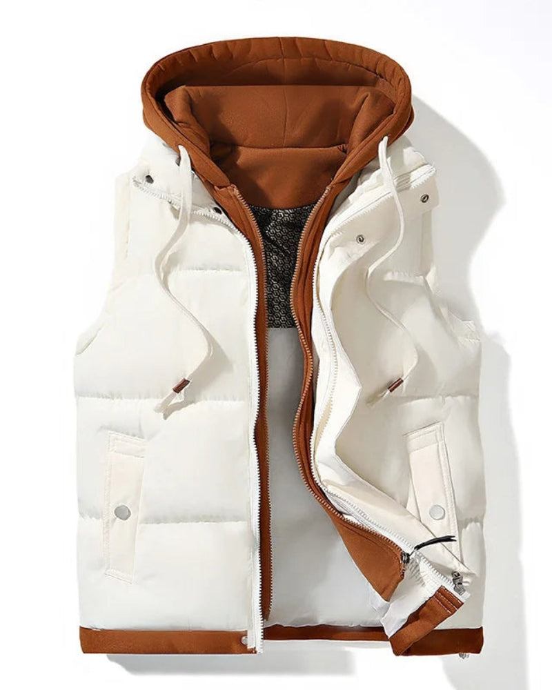 VELORA - Soft Shell Hooded Puffer Gilet SSO4618