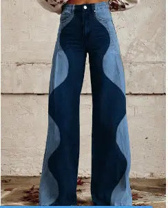 European And American Plus Size Women's Denim Casual Pants hercurva