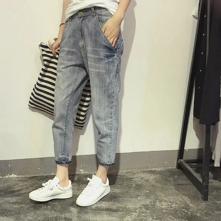 Korean Style New Slim Stretch Women's Jeans hercurva