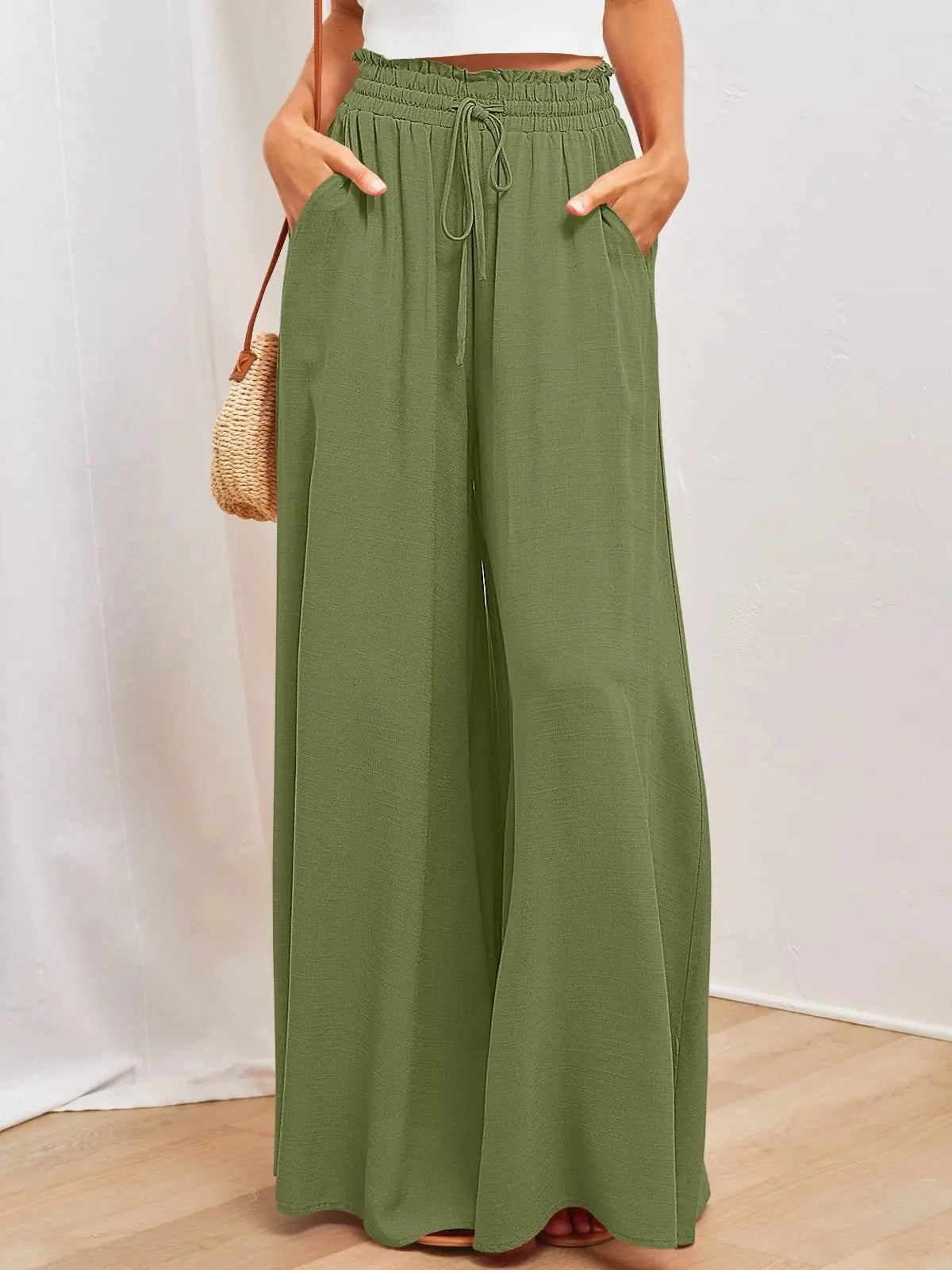 Womens Pants Wide Leg Loose Comfy Lounge Sweatpants With Pockets hercurva