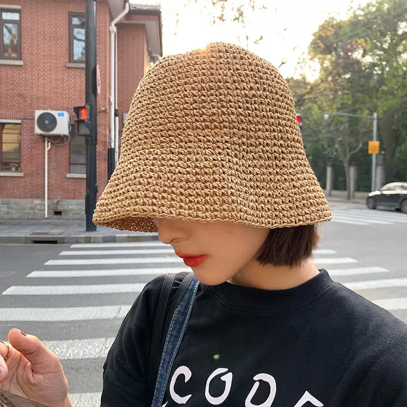 Women's Summer Thin Beach Sun-proof Straw Hat hercurva