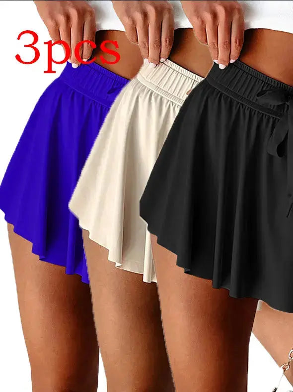 Minimal Versatile High Waist Pleating Lace-up Casual Shorts hercurva