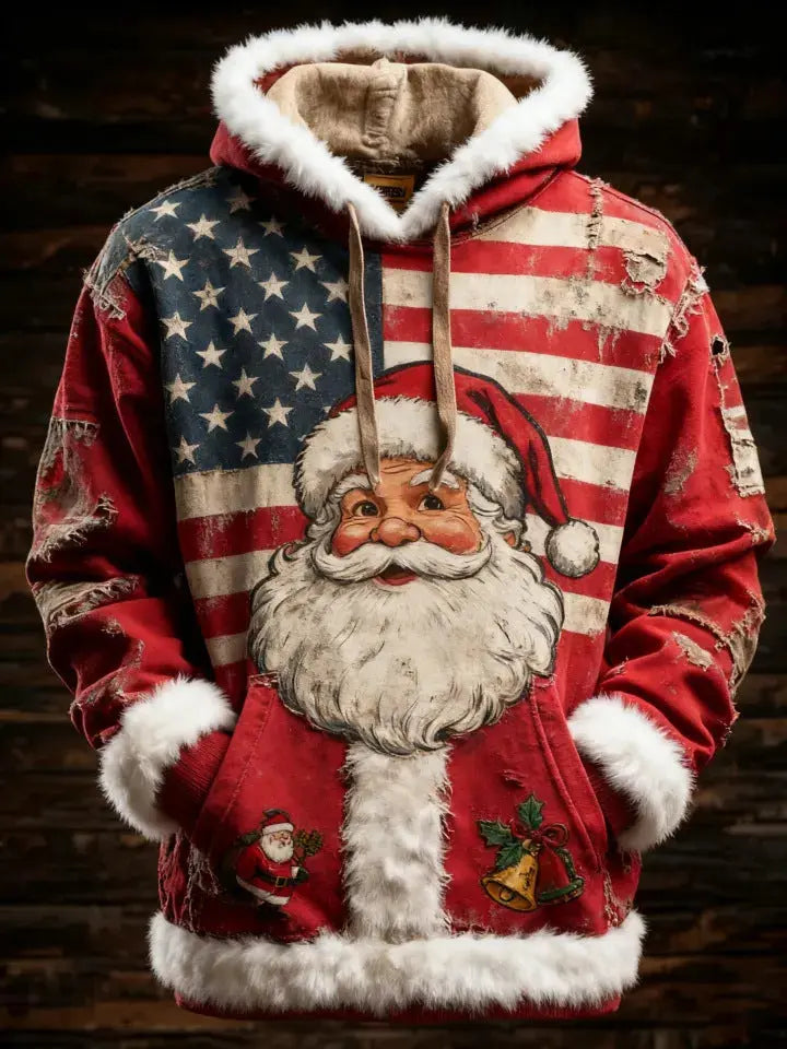 Women's Winter Merry Christmas Hoodie With Pockets hercurva