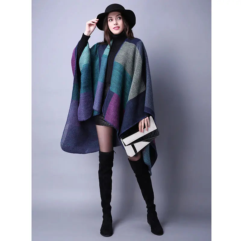 Autumn And Winter Scarf Versatile Lattice Ladies Travel Shawl hercurva