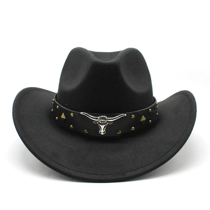 Polyester Retro Jazz Western Cowboy Hat hercurva