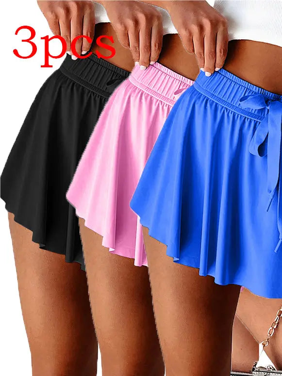 Minimal Versatile High Waist Pleating Lace-up Casual Shorts hercurva