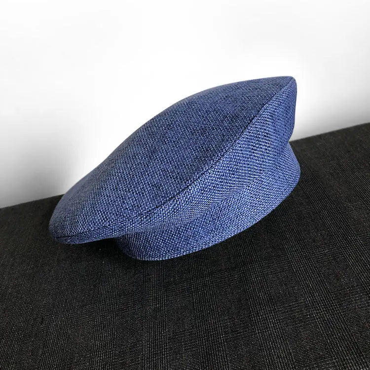 Dark Beret For Women With Large Faces Black Painters Cap hercurva