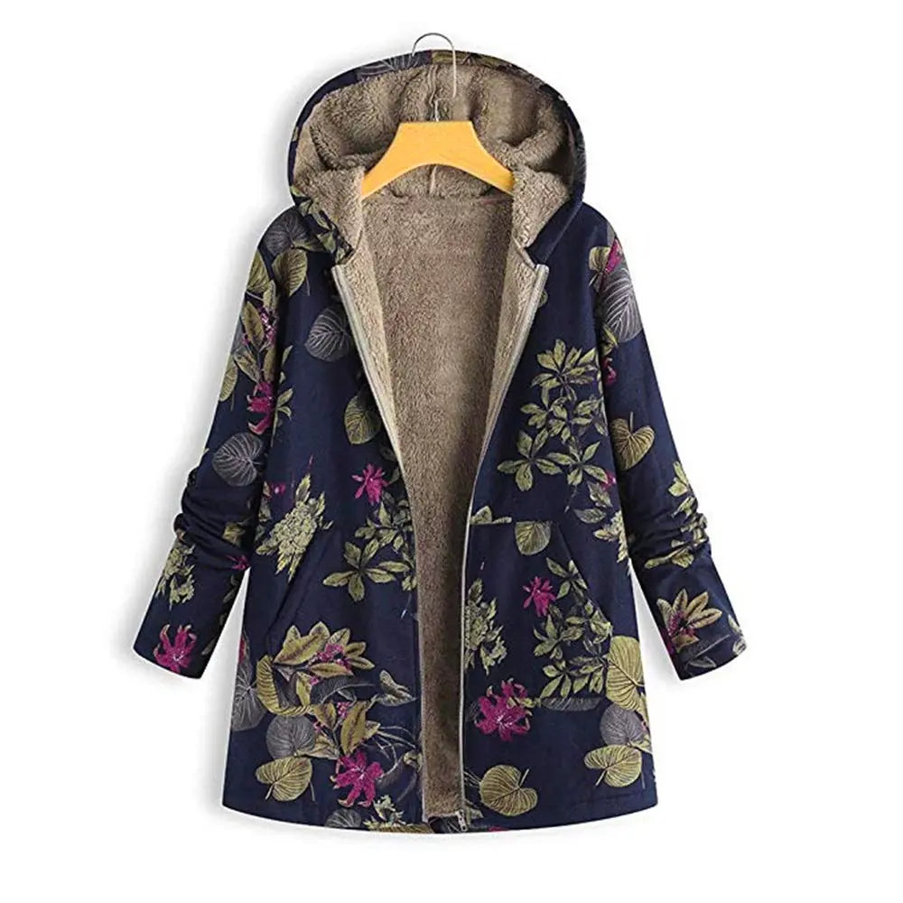 Cotton and linen hooded jacket hercurva