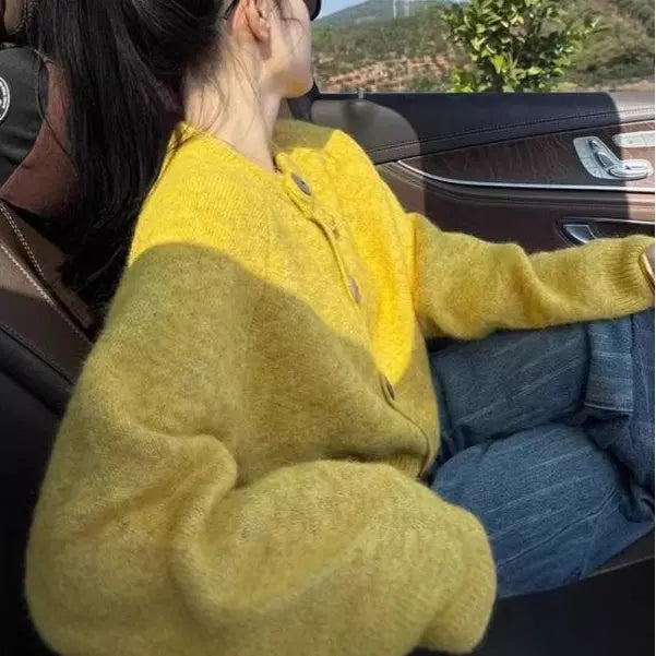 Loose Knitted Cardigan Women Wear Lazy Sweater Coat hercurva
